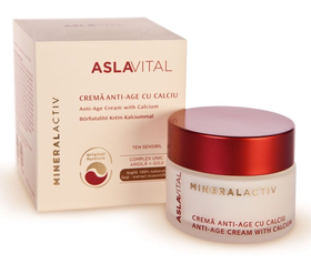 Anti-age cream with calcium - Aslavital Mineralactiv by Gerovital - 50 ml